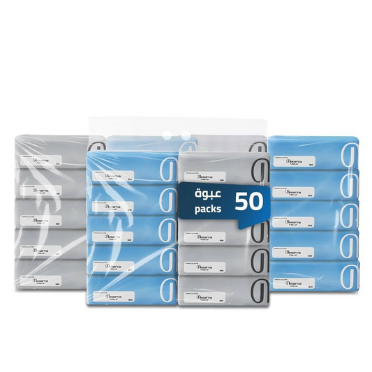 50 علبة مناديل ورق | (300 منديل - 3 طبقات) - عرض 89 ريال