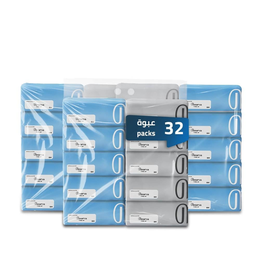 بكج نيورفا سوفت (32 عبوة ضخمة) - 600 منديل - بديل اقتصادي فاخر